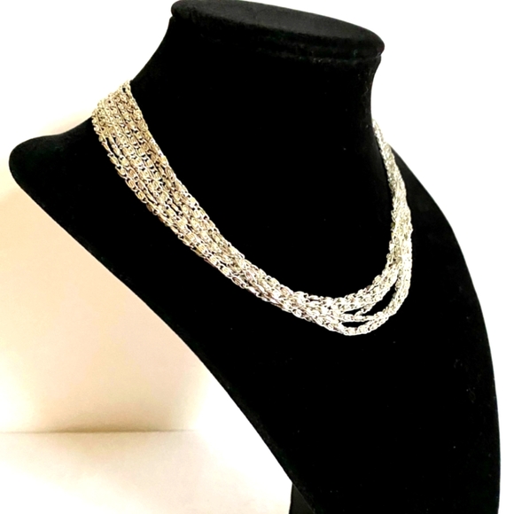 Sarah Coventry Vintage 8 chain necklace - Picture 3 of 3